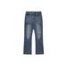 Men's Distressed Wide-Leg Jeans – Vintage Washed, Knife-Cut Cleanfit Flare Denim Pants (S-XL)_mkmklike.com