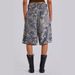 Women's Clothing Retro Tree Branch Camouflage Print Cropped Jeans Summer Casual Loose Shorts_mkmklike.com