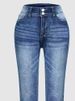 K New Fashionable And Versatile Stretch Slimming Embroidered Micro Flared Jeans For Women_mkmklike.com
