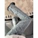 Men's Straight Leg Loose Fitting High Street Jeans Five Pointed Star Embroidery Trendy Retro Slimming Slightly Flared_mkmklike.com