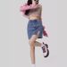 K New High Waisted A-line Slim And Sexy Split Skirt, Hip Hugging Denim Short Skirt, Pants Skirt, Women's Skirt_mkmklike.com