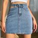 Women's Clothing Single Side Hollow Denim Skirt High Waist Slim Casual Hip Denim Skirt_mkmklike.com