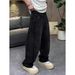 Men's Trendy Wide Leg Jeans Diagonal Patchwork Design Loose Casual Long Pants Retro Versatile Style_mkmklike.com