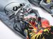 Men Skull Devil Flame Print Jeans Punk Graffiti Painted Stretch Denim Pants Holes Ripped Distressed Slim Straight Trousers_mkmklike.com