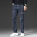 Douyin Popular Multi-bag Stretch Jeans Men's Autumn And Winter Business Straight Overalls Trendy Versatile Casual Trousers_mkmklike.com