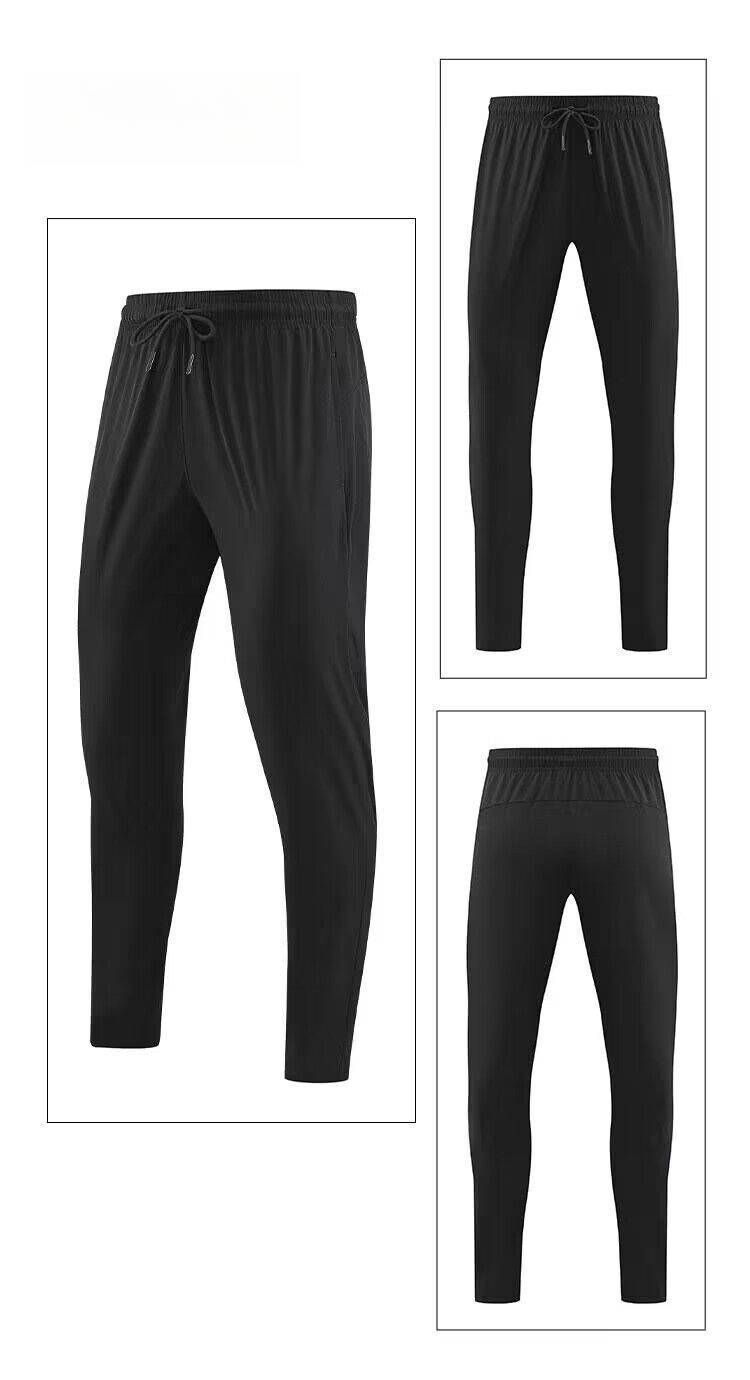 Men's Clothing Sports Casual Trousers Thin Elastic Quick-Drying Loose Skinny Pants Running Fitness Training Pants _mkmklike.com