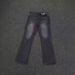 Vintage Black Washed Denim Flare Jeans – Retro 70s Inspired Clean Fit With Straight-Leg Opening (Unisex S-Xl)_mkmklike.com