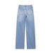 High-Waisted Straight-Leg Jeans For Women – Classic Denim Pants, Comfortable & Stretchy, Versatile Casual Style_mkmklike.com