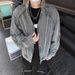 Men's Clothing Short Denim Jacket For Men, High End And Handsome Hairstylist, Trendy Brand Design, Tassel Raw Edge Fashion Jacket_mkmklike.com