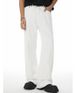 Men's Clothing Men's White Wide-Leg Jeans - Korean Style Straight Fit Denim Pants (White, S-3XL) Fashion Trends_mkmklike.com