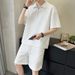 Men's Clothing Ice silk sports suit men summer light luxury men's clothing brand loose short sleeved Polo shirt half zipper_mkmklike.com