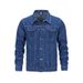 Foreign Trade Large-size Men's Clothing Spring And Autumn Versatile Water First Denim Jacket Men's Loose And Fattened Large-size Denim Jacket Men_mkmklike.com
