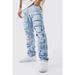 Men's High Street Distressed Jeans With Patchwork, Frayed Hem & Tassels - Straight Leg Hip Hop Denim Pants For Teens (Multiple Colors)_mkmklike.com