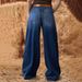 Women's Relaxed Stretch Jeans – Wide-Leg Vintage Wash Denim Pants With Urban Edge (S-XL)_mkmklike.com