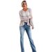 Women's High Waist Stretch Flare Jeans - Vintage Denim Bootcut Pants With Comfort Fit (Multiple Colors & Lengths)_mkmklike.com