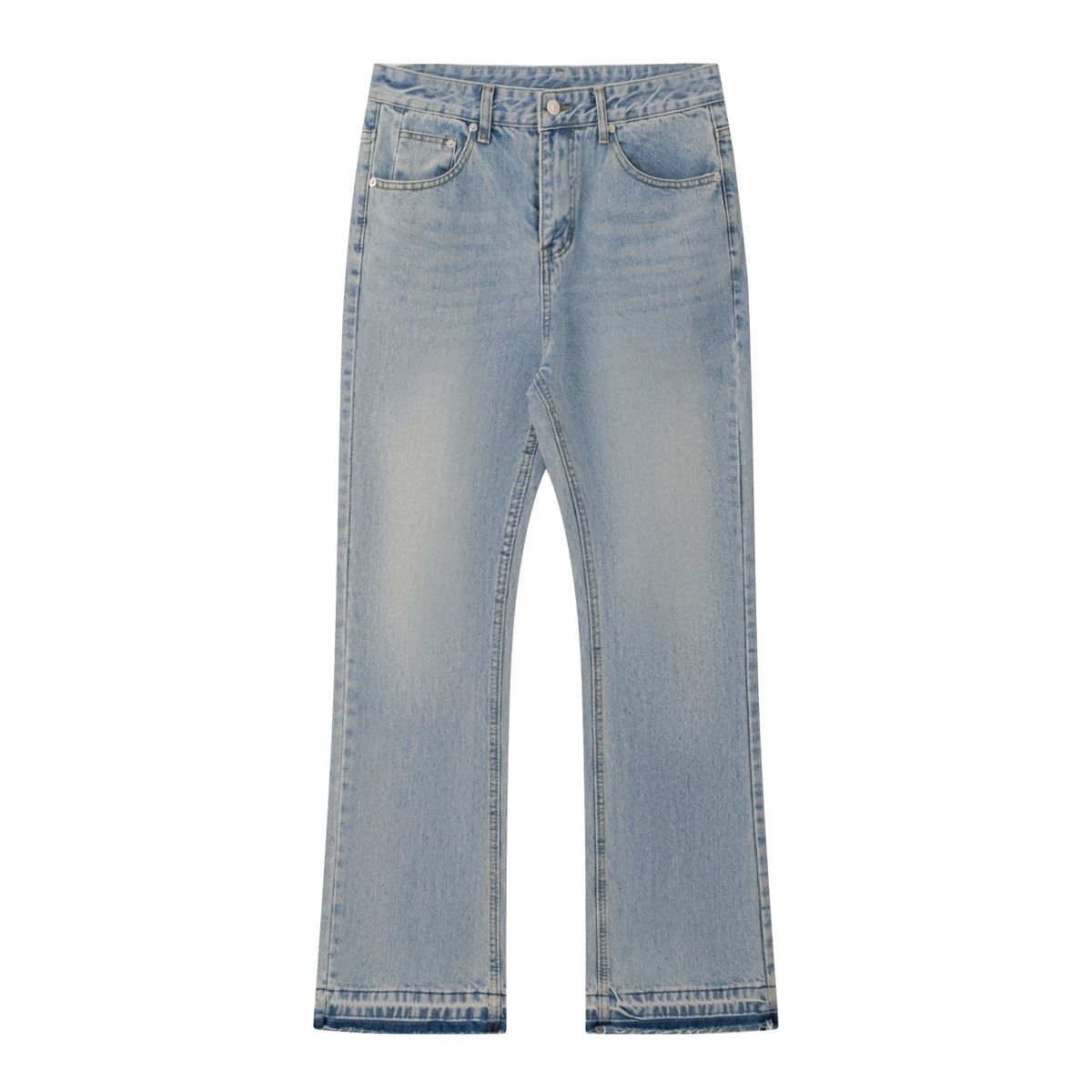 Men's Clothing American Cleanfit Blue Tassel 507 Jeans Vintage Washed Distressed Trousers_mkmklike.com
