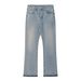 Men's Clothing American Cleanfit Blue Tassel 507 Jeans Vintage Washed Distressed Trousers_mkmklike.com