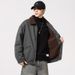 Shake Grain Lamb Wool Winter New Handsome Men's Workwear With Cotton Jacket Trendy Brand_mkmklike.com
