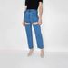 Women's Clothing Versatile Slim Deep Light Blue Jeans Women's Autumn New Straight Tube Loose High Waist Trousers_mkmklike.com