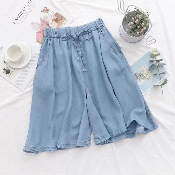 Women's Clothing Summer Suit For Women New Fashion Fashionable Flesh-covering Slimming Top High-waisted Jeans Two-piece Set_mkmklike.com