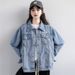 Denim Jacket For Women In Spring Autumn 2025, Versatile And Loose Fit, Short Boyfriend Jacket, Top, Trend_mkmklike.com