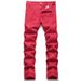 Men's Clothing Slim Fit Elastic Printed Floral Pants Casual Skinny Men's Long Trousers_mkmklike.com