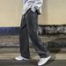 Men's Clothing summer new men's loose casual design niche straight wide leg denim trousers_mkmklike.com