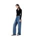 Nanyou High-End Lyocell Wide-Leg For Women, 2025 Spring New Style, Loose, Slimming, Straight-Leg, Floor-Length Jeans_mkmklike.com