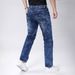 Men's Slim Fit Stretch Denim Jeans - Classic Straight Leg Blue Jeans With Comfort Flex (Dark Blue, S-2xl)_mkmklike.com