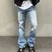 Men's Clothing Light Color Holes Washed Vibe Men And Women Vintage Tideretro High Street_mkmklike.com
