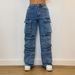Fashionable Street Style Pocket Diamond-studded Casual Jeans Overalls For Women_mkmklike.com