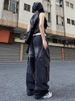 Plus Size Hip Hop Cargo Jeans – Oversized Streetwear Denim Pants With Multi-Pockets For Women_mkmklike.com