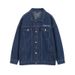 Loom Dropshipping Retro European And American High Street Embroidered Denim Unisex Design Sense Casual Loose Jacket Trendy_mkmklike.com