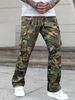 Men's Clothing Camouflage Overalls Retro High Street Loose Straight Pants_mkmklike.com