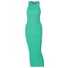 Women's Fashion Casual Knitted Sleeveless Round Neck Dress_mkmklike.com