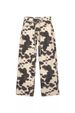 European American Cross-border Cow-print Washed Jeans For Men And Women, Distressed Vintage Loose Straight-leg Pants_mkmklike.com