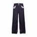 Vintage Americana Patchwork Jeans – A-Line Straight Leg Denim Pants With Floral Red Trim & Cargo Pockets (Unisex S-3XL, Distressed Blue Wash)_mkmklike.com