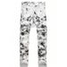Men's Casual Straight Leg Jeans Gradient Print High Street Fashion Splatter Design Exclusive Supply_mkmklike.com