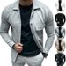 Cross-Border Autumn Casual Heavy Twill Lapel Long Sleeve Top European And American Single-Breasted Solid Color Slim_mkmklike.com