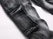 Black High Street Slim Fit Men's Jeans Multi Pocket Stretch Flared Trendy Youth_mkmklike.com