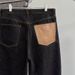 Black Horsehair Gangshan Original Cow Curved Knife Jeans Men's American Cleanfit Loose Slimming Wide Leg Pants_mkmklike.com