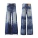 Men's Vintage Washed Denim Jeans – High Waist Bootcut With Whisker Distressing (S-XXL, Black/Light Blue/Dark Blue)_mkmklike.com