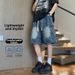 Men's Vintage Washed Denim Shorts | Relaxed Fit Casual Summer Shorts For Everyday Wear Breathable Cotton Fabric_mkmklike.com