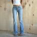 Women's High-Waisted Stretch Denim Jeans Slim Fit Slightly Flared Trousers Trendy Versatile European American Style Summer Autumn Fashion_mkmklike.com