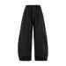 Men's Linen Wide-Leg Trousers – Relaxed Fit, 100% Cotton, Breathable & Casual (Khaki/Black/Gray, S-XL)_mkmklike.com