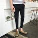 Spring And Summer Elastic Ripped Nine-point Jeans Men's Slim-fitting Pants Tide Summer Korean Version Men's Pants_mkmklike.com