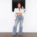 New Arrivals Women's Clothing Beaded Casual Jeans Long Beard Fashion Denim From American Styles_mkmklike.com