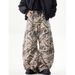 Men's Clothing High Street Stitching Camouflage Jeans Two Piece Distressed Washed Hip Hop Trend Personality Straight Trousers_mkmklike.com