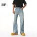 EF JEANS | 2025 Spring New American Retro Micro-pull Slim-fit Washed Black And Gray Versatile Denim Trousers_mkmklike.com