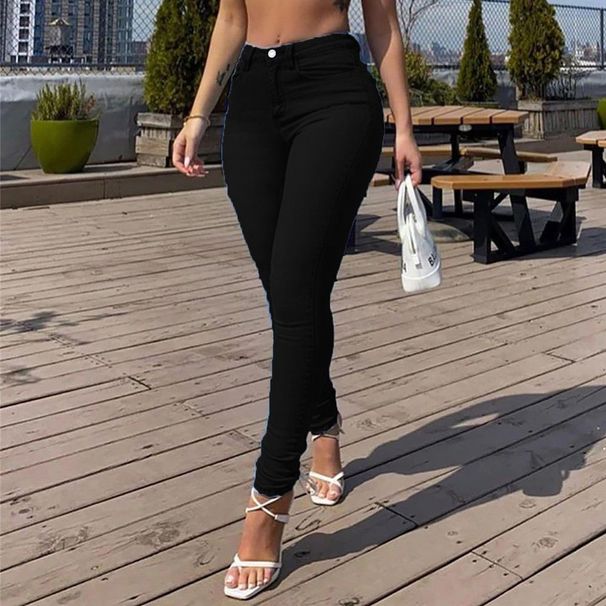 K Sexy Denim Pencil Pants For Women; Casual Long Trousers. No Bags Or Other Accessories_mkmklike.com